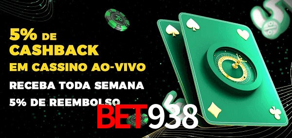 Promoções do cassino ao Vivo bet938